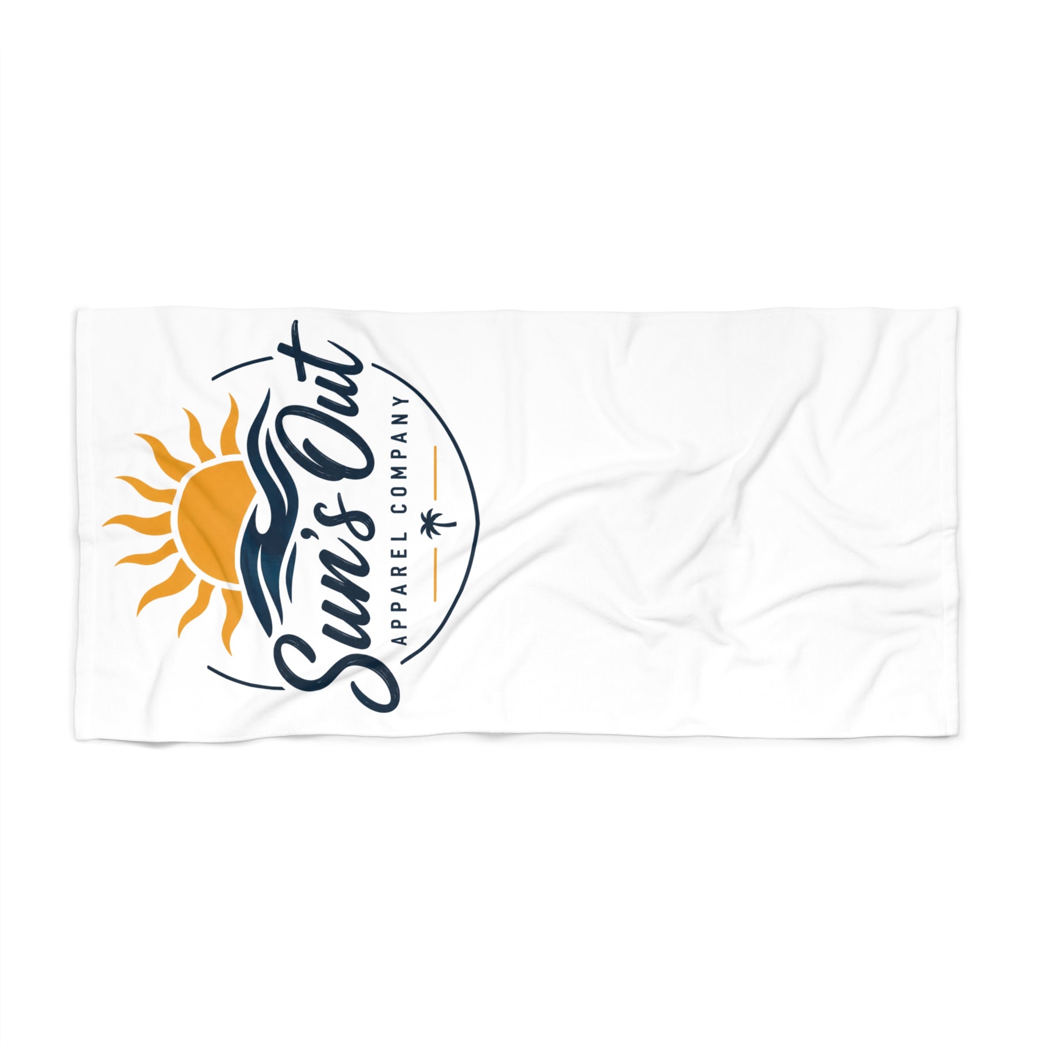 Sun's Out Beach Towel – Sunny Surf Logo Cotton Beach Towel