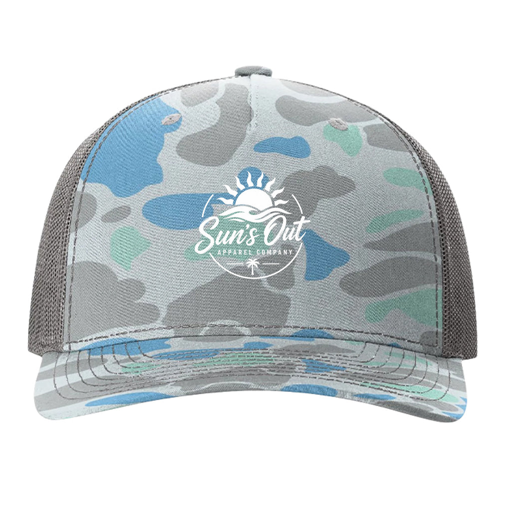 Saltwater Duck Camo/ Charcoal - 112PFP - FRONT