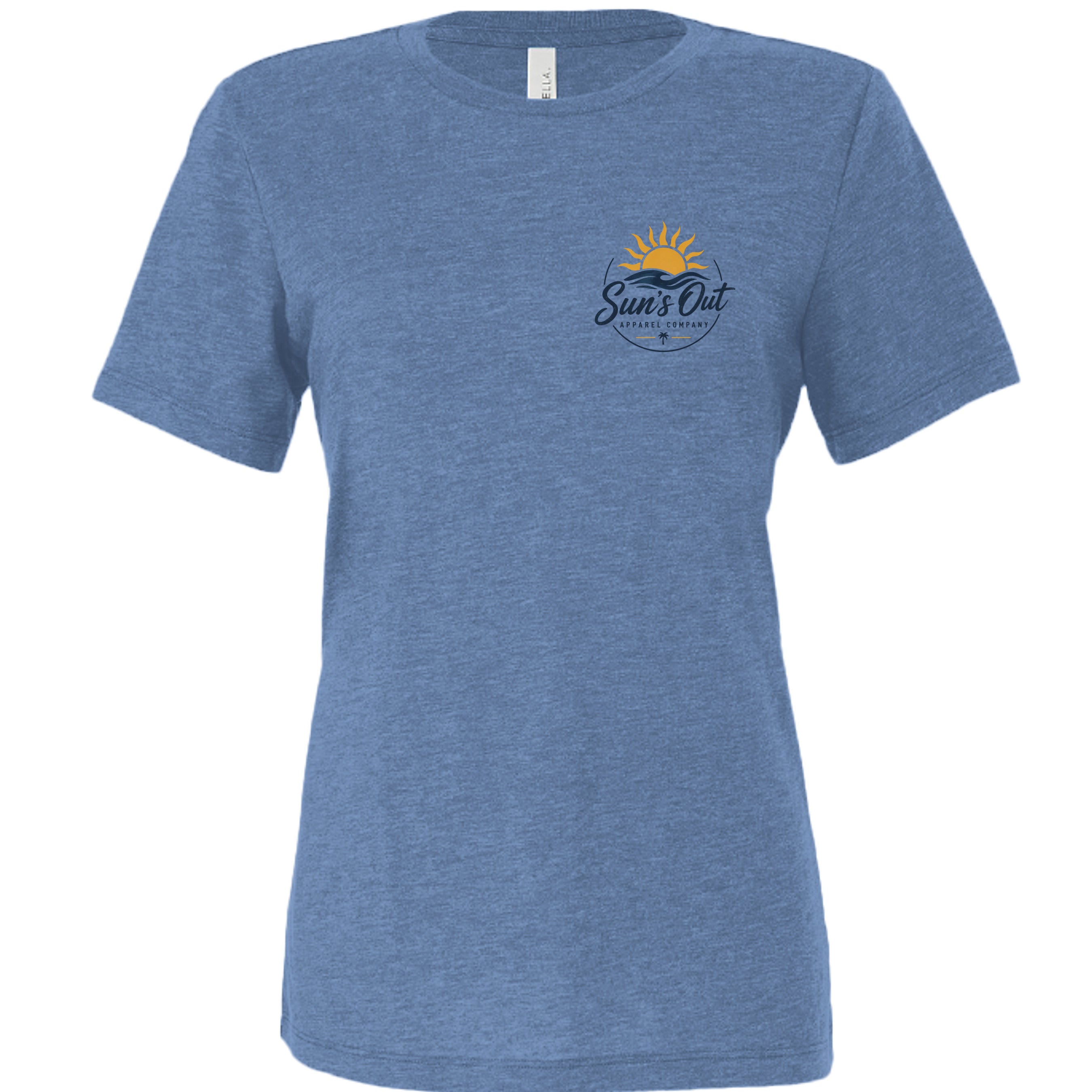 Blue Triblend - 6413 - FRONT